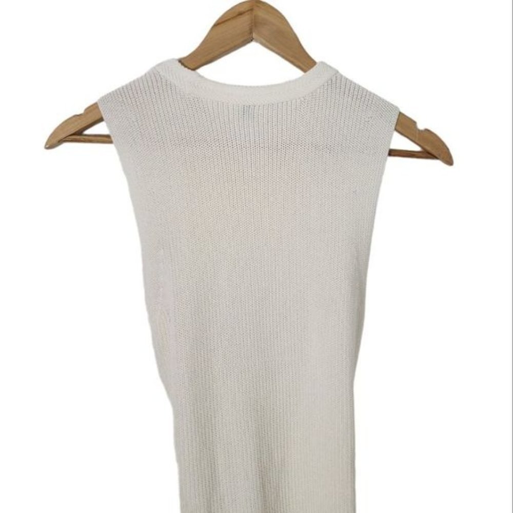 ARITZIA WILDRED Aimee Ribbed Knit Sweater Vest with Self Tie Size XXsmall - Picture 11 of 14